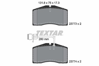 TEXTAR 2377301 Číslo výrobce: 23773. EAN: 4019722282096.