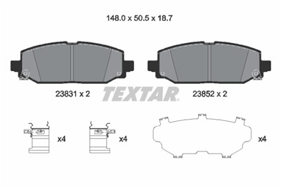 TEXTAR 2383101 Číslo výrobce: 23831. EAN: 4019722542565.