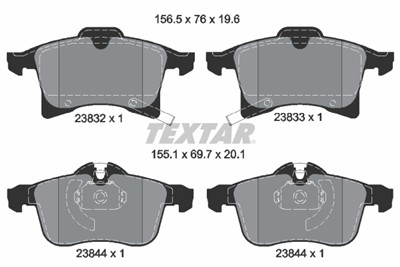 TEXTAR 2383201 Číslo výrobce: 23057. EAN: 4019722259593.