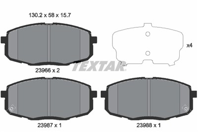 TEXTAR 2396601 Číslo výrobce: 23966. EAN: 4019722261763.