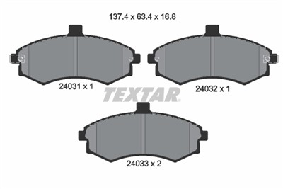 TEXTAR 2403101 Číslo výrobce: 24031. EAN: 4019722261848.