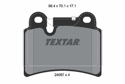 TEXTAR 2409701 Číslo výrobce: 24097. EAN: 4019722279140.