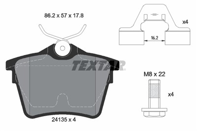 TEXTAR 2413501 Číslo výrobce: 24135. EAN: 4019722277092.