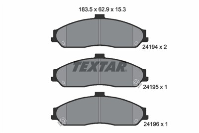 TEXTAR 2419401 Číslo výrobce: 24194. EAN: 4019722288227.