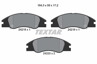 TEXTAR 2421801 Číslo výrobce: 24218. EAN: 4019722275661.