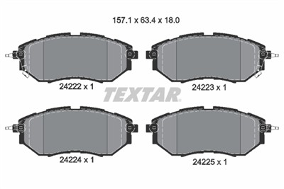 TEXTAR 2422201 Číslo výrobce: 24222. EAN: 4019722276101.