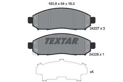 TEXTAR 2422701 Číslo výrobce: 24227. EAN: 4019722271106.