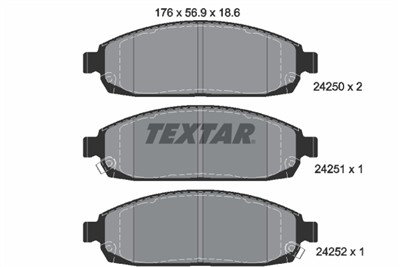 TEXTAR 2425001 Číslo výrobce: 24250. EAN: 4019722275678.