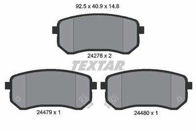 TEXTAR 2427601 Číslo výrobce: 24276. EAN: 4019722279164.