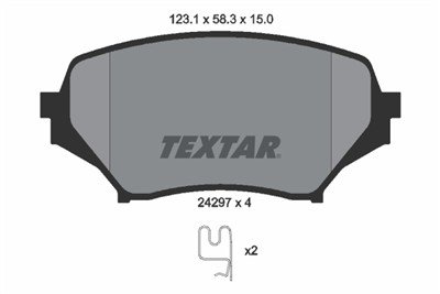 TEXTAR 2429701 Číslo výrobce: 24297. EAN: 4019722277405.