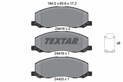 TEXTAR 2441801 Číslo výrobce: 24418. EAN: 4019722304392.