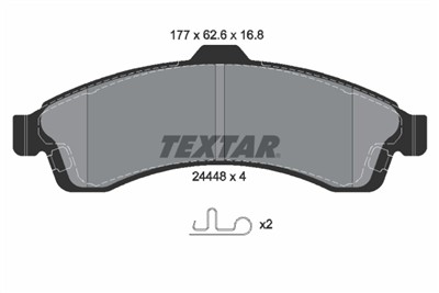 TEXTAR 2444801 Číslo výrobce: 24448. EAN: 4019722286759.