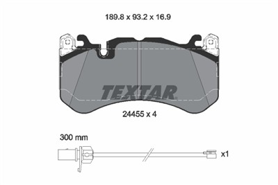 TEXTAR 2445501 Číslo výrobce: 24455. EAN: 4019722311154.