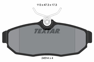TEXTAR 2451401 Číslo výrobce: 24514. EAN: 4019722291647.