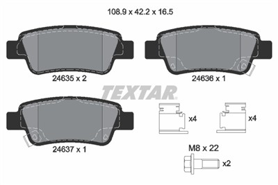 TEXTAR 2463501 Číslo výrobce: 24635. EAN: 4019722299315.
