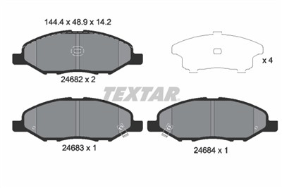 TEXTAR 2468201 Číslo výrobce: 24682. EAN: 4019722300370.