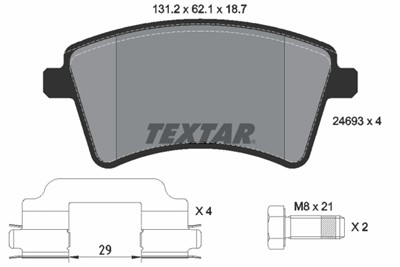 TEXTAR 2469301 Číslo výrobce: 24693. EAN: 4019722302916.