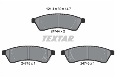 TEXTAR 2474401 Číslo výrobce: 24744. EAN: 4019722403699.