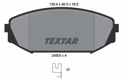 TEXTAR 2480501 Číslo výrobce: 24805. EAN: 4019722376016.