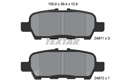 TEXTAR 2487101 Číslo výrobce: 24871. EAN: 4019722307799.
