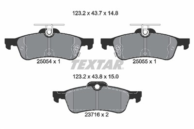 TEXTAR 2505401 Číslo výrobce: 24574. EAN: 4019722448270.