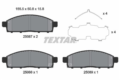 TEXTAR 2508703 Číslo výrobce: 25087. EAN: 4019722487903.