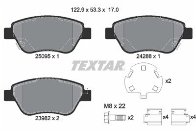 TEXTAR 2509501 Číslo výrobce: 23932. EAN: 4019722460739.