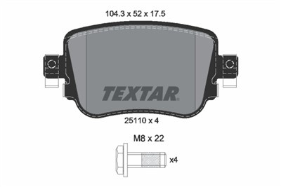 TEXTAR 2511003 Číslo výrobce: 25110. EAN: 4019722473180.