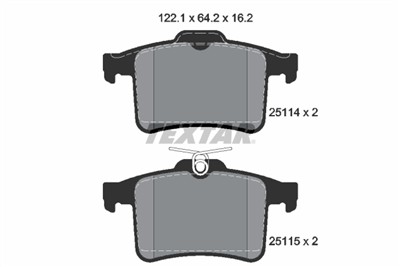 TEXTAR 2511401 Číslo výrobce: 25114. EAN: 4019722423550.