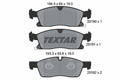 TEXTAR 2519002 Číslo výrobce: 25190. EAN: 4019722439681.