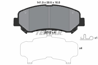 TEXTAR 2520201 Číslo výrobce: 25202. EAN: 4019722415944.