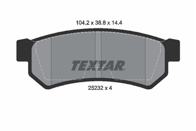 TEXTAR 2523201 Číslo výrobce: 25232. EAN: 4019722437571.