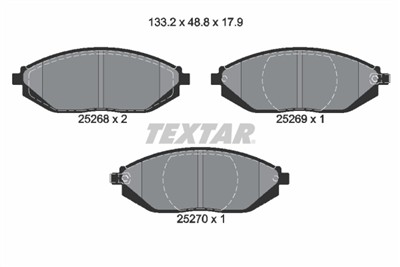 TEXTAR 2526801 Číslo výrobce: 25268. EAN: 4019722431739.