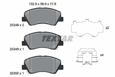 TEXTAR 2534801 Číslo výrobce: 25348. EAN: 4019722452499.