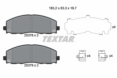 TEXTAR 2537801 Číslo výrobce: 25378. EAN: 4019722448324.