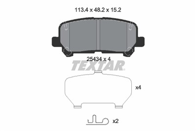 TEXTAR 2543401 Číslo výrobce: 25434. EAN: 4019722448294.