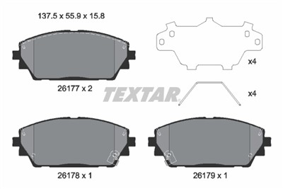 TEXTAR 2617701 Číslo výrobce: 26177. EAN: 4019722543784.