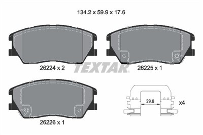 TEXTAR 2622401 Číslo výrobce: 26224. EAN: 4019722545481.