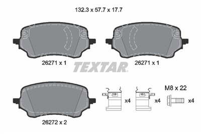 TEXTAR 2627101 Číslo výrobce: 26271. EAN: 4019722554889.