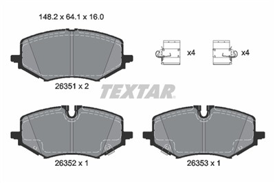 TEXTAR 2635102 Číslo výrobce: 26351. EAN: 4019722584107.