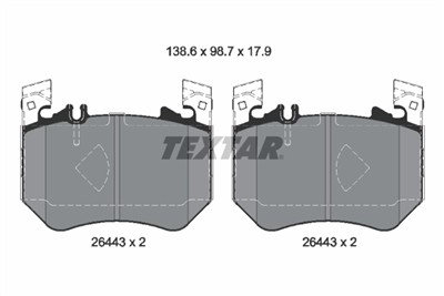 TEXTAR 2644301 Číslo výrobce: 26443. EAN: 4019722569586.