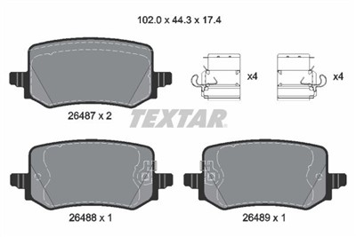 TEXTAR 2648701 Číslo výrobce: 26487. EAN: 4019722569555.