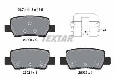 TEXTAR 2652002 Číslo výrobce: 26520. EAN: 4019722603716.