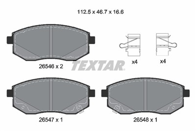 TEXTAR 2654601 Číslo výrobce: 26546. EAN: 4019722589980.