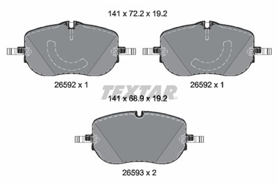 TEXTAR 2659201 Číslo výrobce: 26592. EAN: 4019722573163.