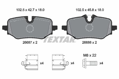 TEXTAR 2668701 Číslo výrobce: 26687. EAN: 4019722586903.