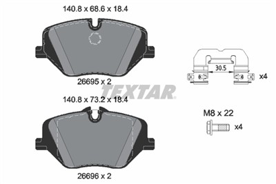 TEXTAR 2669501 Číslo výrobce: 26695. EAN: 4019722589560.