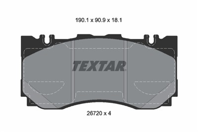 TEXTAR 2672001 Číslo výrobce: 26720. EAN: 4019722608551.