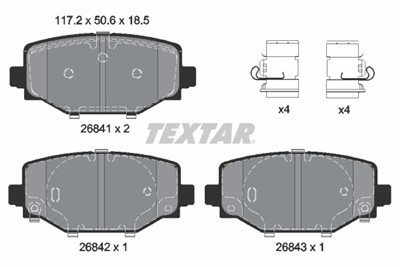 TEXTAR 2684101 Číslo výrobce: 26841. EAN: 4019722604799.