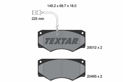TEXTAR 2901201 Číslo výrobce: 20465. EAN: 4019722200106.